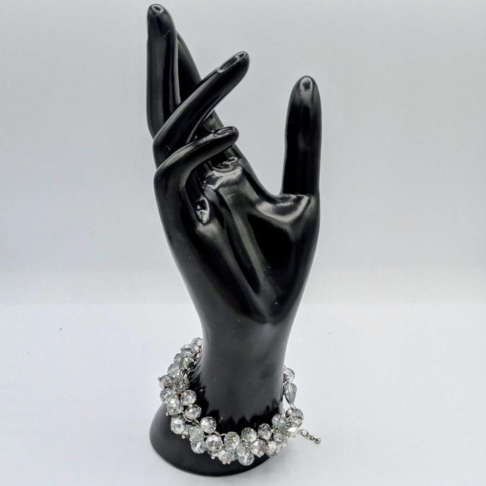 Elegant Silver Crystal Bracelet